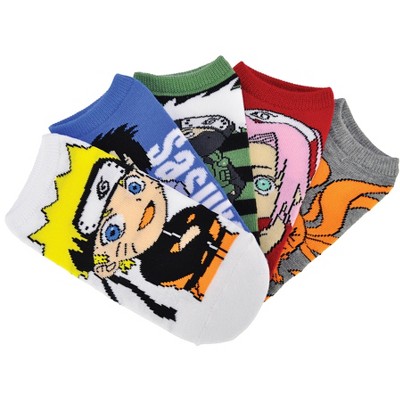 Naruto Shippuden Kids 5 Pair Pack Lowcut Socks