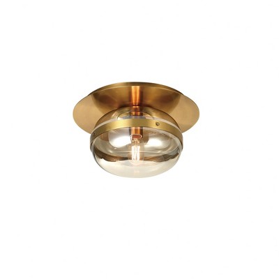 Eurofase Lighting Nottingham 1 - Light Flush Mount in  Ancient Brass