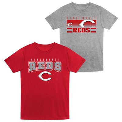 MLB Cincinnati Reds Toddler Boys' 2pk Gray T-Shirt