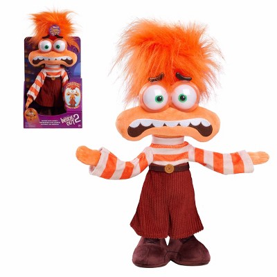 Disney and Pixar Inside Out 2 Shaking with Anxiety Feature Plush: Polyester Stuffed Doll for Emotional Development