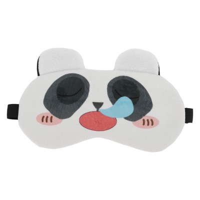 Unique Bargains Soft Cartoon Sleep Mask Runny Nose Gray White 1 Pc