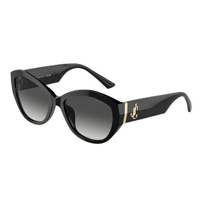 Jimmy Choo JC 5013U 50008G Womens Butterfly Sunglasses Black 55mm