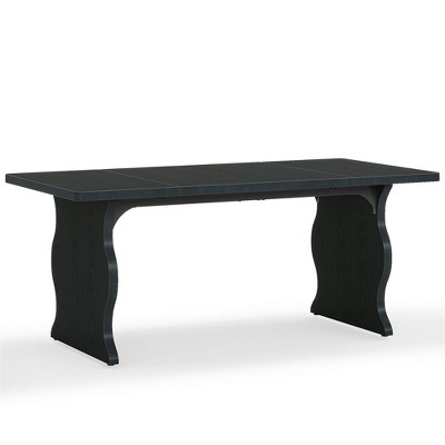 Resenkos Computer Desk, Office Desk, Study Desk,63-Inch Large Executive Desk, Sturdy Computer Desk Conference Table,Black