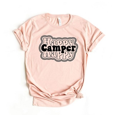 Simply Sage Market Women's Happy Camper Stacked Short Sleeve Graphic Tee