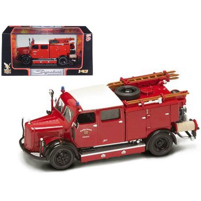 1950 Mercedes Benz TLF-15 Fire Engine Red 1/43 Diecast Model by Road Signature