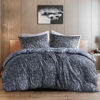 3 Pieces Ultra Soft Reversible Bedding Set for All Season, Textured Print Design Abstract Pattern Comforter Set with Matching Shams, Queen / King Lightweight Breathable Fabric Cozy Bedding, Durable Easy Care Bed Set for Modern Luxury Decor Style