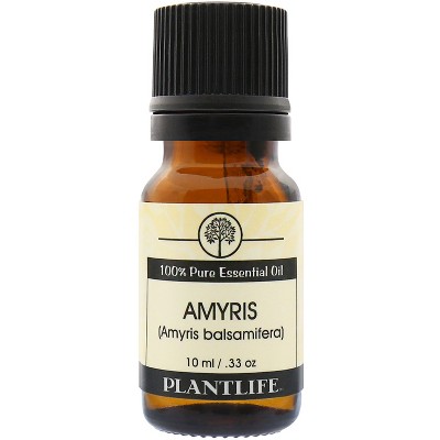 Plantlife Amyris Aromatherapy Essential Oil – 100% Pure, Therapeutic Grade, No Additives or Fillers, 10 ml