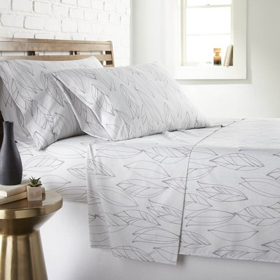Southshore Fine Living Modern Foliage Easy Care wrinkle resistant Microfiber ultra-soft Sheet Set