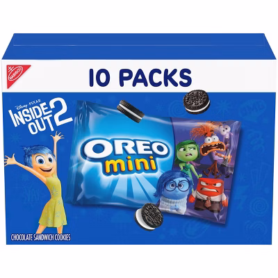 Oreo Mini Chocolate Sandwich Cookies Snack Pack - 10oz/10ct