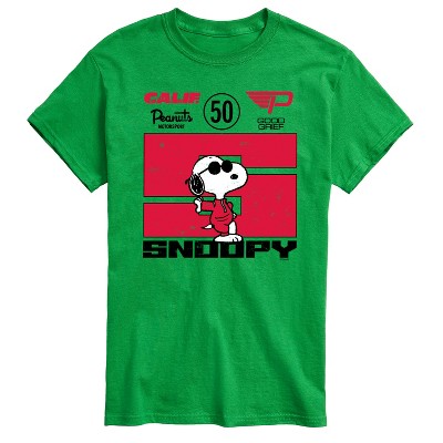 Men's - Peanuts - Racer Snoopy Short Sleeve Graphic T-Shirt
