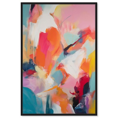 Art Remedy Sorbet Abstract II Retro Abstract Wall Art Framed