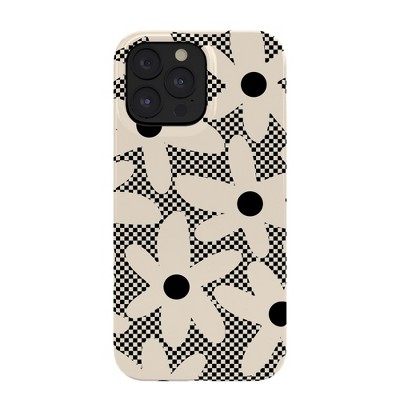 Kierkegaard Design Studio Daisy Time Retro Floral Checks Snap iPhone 14 Case - Society6
