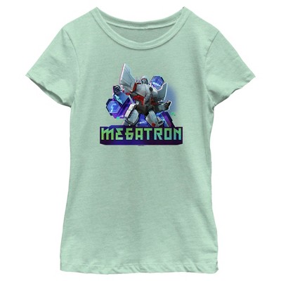 Girl's Transformers: EarthSpark Megatron Badge T-Shirt