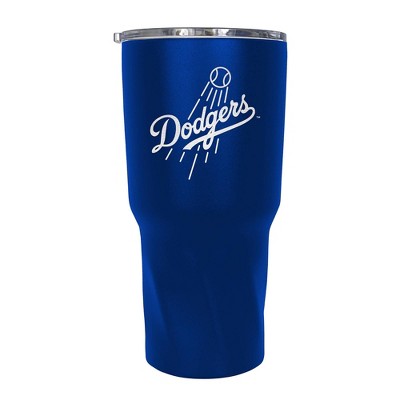 MLB Los Angeles Dodgers 30oz Stainless Steel Travel Tumbler: Portable Drinkware, Acrylic Lid