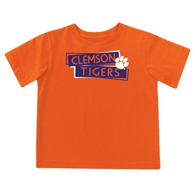 NCAA Clemson Tigers Toddler Boys' 2pk Short Sleeve and Long Sleeve T-Shirts