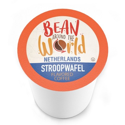 Bean Around The World Stroopwafel Flavored Coffee Pods,Keurig compatible,40 CT