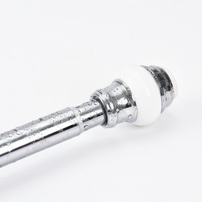 Cameo Adjustable Non Slip Shower Curtain Rod 42”-72” Spring tension Stainless Steel Telescoping Shower Rod, Heavy Duty, Rust Resistant, No Drill