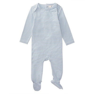 MiniMe Striped Shoulder Flap Footie