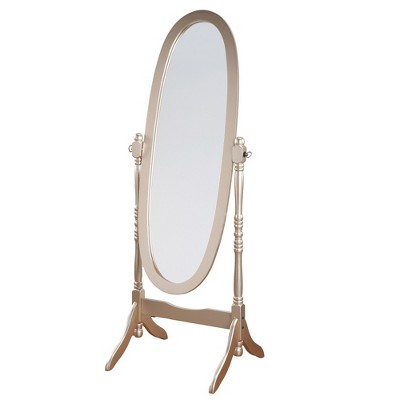 Ridstar 16 in. W x 59.25 in. H Beige Oval Bathroom Floor Mirror