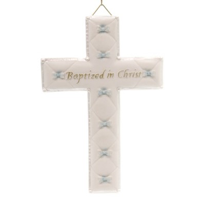 Religious 6.0" Baptism Boy Wall Cross Christ Religious  -  Wall Sign Panels