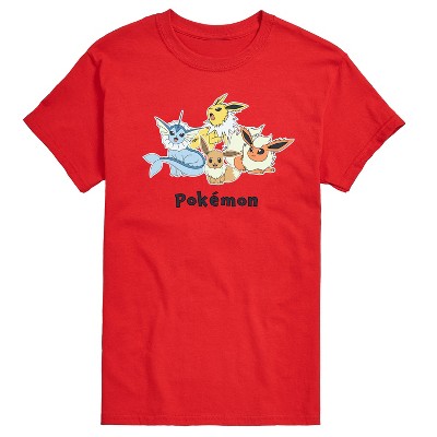 Men's - Pokémon - Eevee Evolution Group Short Sleeve Graphic T-Shirt