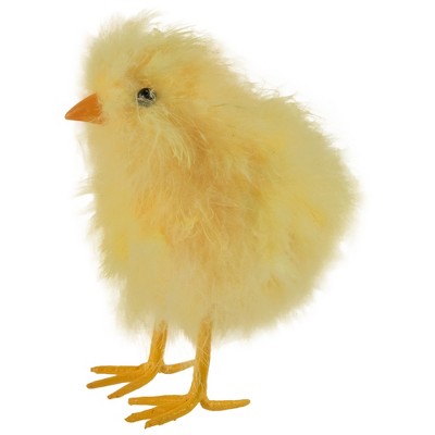 Northlight 5” Facing Forward Furry Chick Figure - Yellow