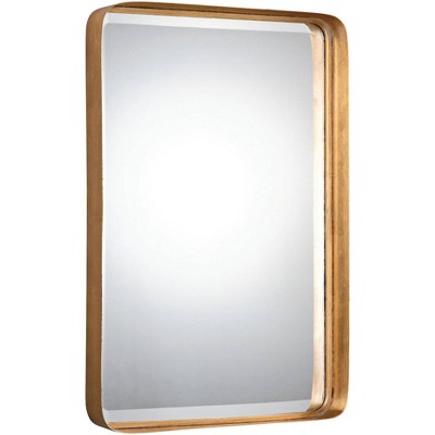 Uttermost Crofton Gold Leaf 20 1/4" x 30 1/4" Wall Mirror