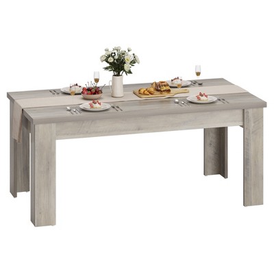 63" Dining Table,Dining Tables for 4-6,Farmhouse Large Kitchen Dining Table,for Small Space,Wood Dinner Table for Apartment,Kitchen