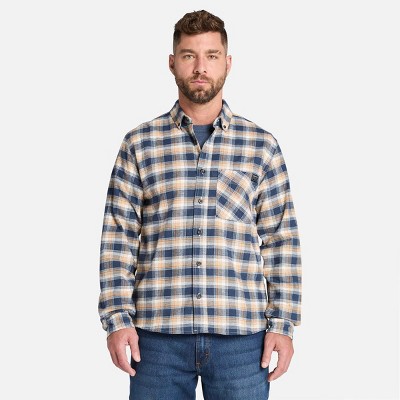 Timberland Men's Woodfort Lightweight Flannel Flex Shirt