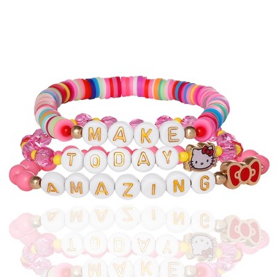 Sanrio Hello Kitty Make Today Amazing Beaded Bracelet Set