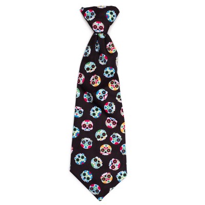 The Worthy Dog Skeletons Neck Tie Adjustable Collar Attachment Accessory