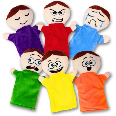 Feeling Puppets: Hand Puppets for Toddlers 1-3, Emotional Doll, Puppet Theater, Finger Puppets, Creative Minds Basket of Babies