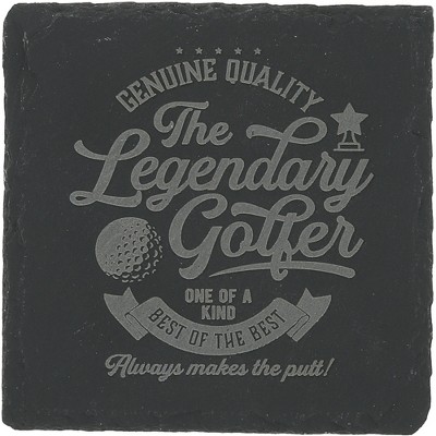 Pavilion Gift Company - Golf - 4" Slate Coaster - Coasters