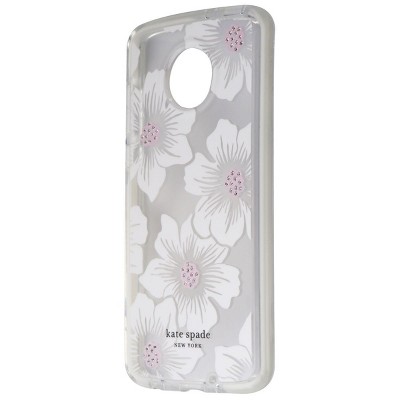 Case Mate licensed - Kate Spade New York Defensive Hardshell Case for Moto Z4 - Hollyhock Floral