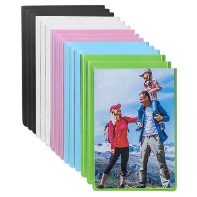 Unique Bargains PP Pocket Design Magnetic Frames for Refrigerator 15 Pcs 2.5" x 3.5"