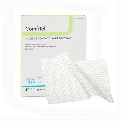 ComfiTel Sterile Wound Contact Layer Dressing Rectangle 3 x 4" 56340 10 per Box