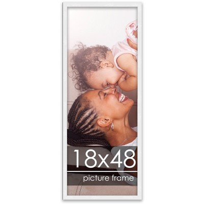 PosterPalooza | 18x48 Wood Frame with UV Acrylic, 6 Finishes: Black, White, Bronze, Silver, Wood, Mahogany