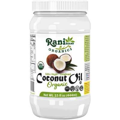 Organic Extra Virgin Coconut Oil - 15 fl oz (444ml) - Rani Brand Authentic Indian Products
