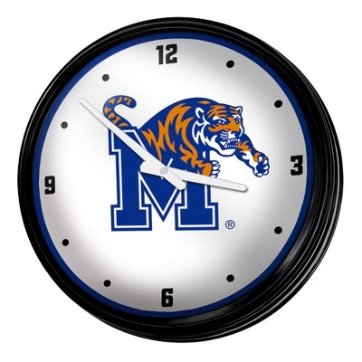 College Team Retro Lighted Wall Clock