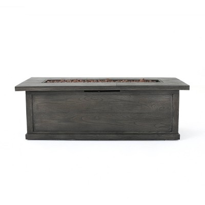 Anchorage Outdoor Fire Pit: Propane Gas, Heat & Rust-Resistant, No Assembly - Christopher Knight Home