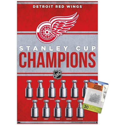 Trends International NHL Detroit Red Wings - Champions 23 Unframed Wall Poster Prints