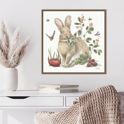 Amanti Art 22"x22" Garden Patch IV by Leslie Trimbach Framed Canvas Wall Art Print