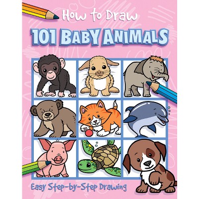 How to Draw 101 Baby Animals - by  Barry Green (Paperback)