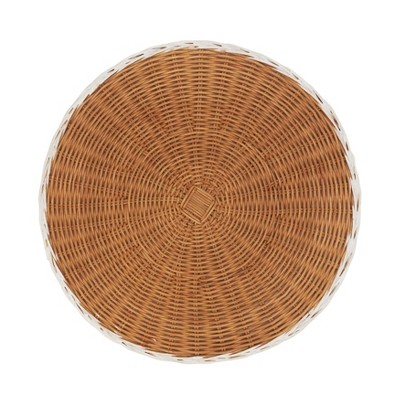 Saro Lifestyle Rustic Charm Two-Tone Rattan Placemat (Set of 4)