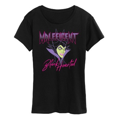 Women's - Disney - Villains Maleficent Black Hearted Short Sleeve Graphic T-Shirt