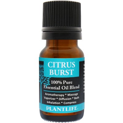Plantlife Citrus Burst Essential Oil Blend –  Pure & Therapeutic Grade – Natural, Undiluted & Uplifting – No Additives or Fillers – 10 ml