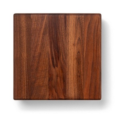 John Boos Cutting Board for Kitchen, 1.5 Inches Thick Edge Grain Square Boos Chopping Block with Wooden Bun Feet