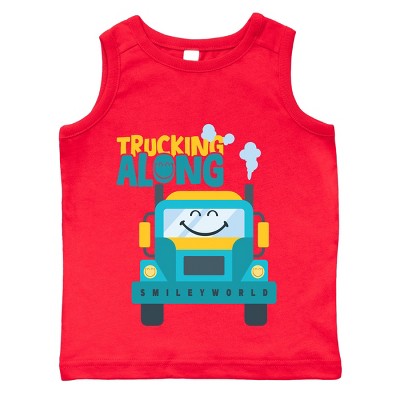 The Juniper Shop SmileyWorld Trucking Along Toddler Tank