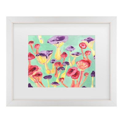 Trademark Fine Art - Ania Zwara  Magic Mushrooms Matted Framed Art