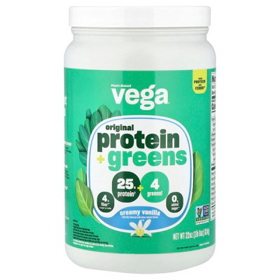 Vega Original Protein + Greens, Creamy Vanilla, 1lb 6 oz (624 g)